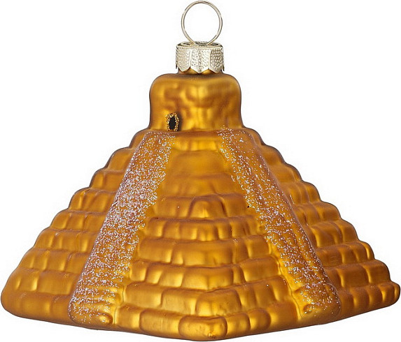Елочная игрушка Inge's Christmas Figural Glass Ornaments. Пирамида / 64902H120 - фото