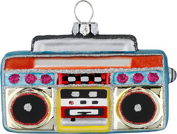 Елочная игрушка Inge's Christmas Figural Glass Ornaments. Радио / 64946H120 - фото