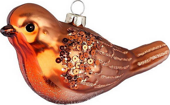 Елочная игрушка Inge's Christmas Green Balance. Зарянка / 64826H120 - фото