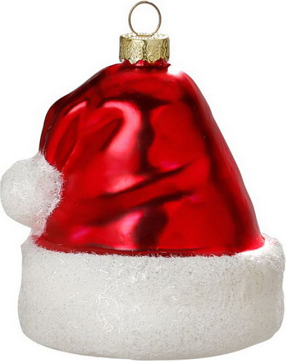 Елочная игрушка Inge's Christmas Christmas Classics. Шапка Санты / 64264H120 - фото