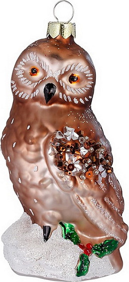 Елочная игрушка Inge's Christmas Green Balance. Сова / 64834H120 - фото