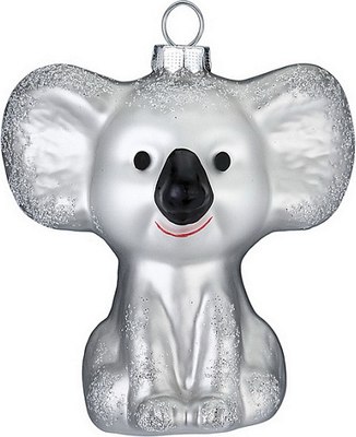 Елочная игрушка Inge's Christmas Figural Glass Ornaments. Коала / 64773H120 - фото