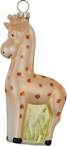 Елочная игрушка Inge's Christmas Figural Glass Ornaments. Жираф / 64905H120 - фото