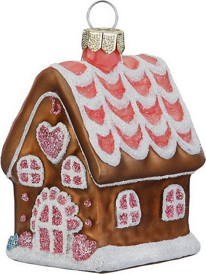 Елочная игрушка Inge's Christmas Festive Fun. Пряничный домик / 64872H120 - фото