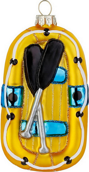 Елочная игрушка Inge's Christmas Figural Glass Ornaments. Шлюпка / 64892H120 - фото