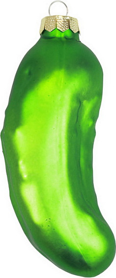 Елочная игрушка Inge's Christmas Concepts. Огурец / 66325P002 - фото