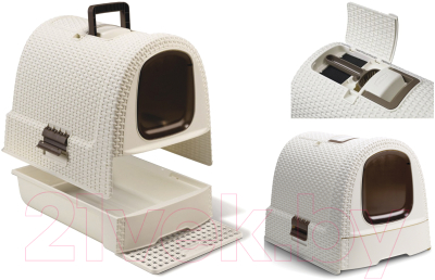 Туалет-домик Curver Cat Litter Box / 198849
