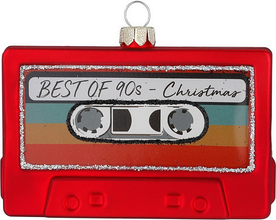 Елочная игрушка Inge's Christmas Figural Glass Ornaments. Кассета / 64936H120 - фото