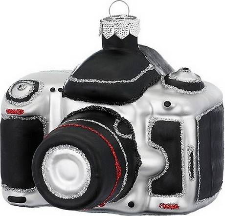 Елочная игрушка Inge's Christmas Figural Glass Ornaments. Фотоаппарат / 64677H120 - фото