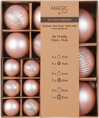 Набор шаров новогодних Inge's Christmas One-Two-Tree! / 12264P418 - фото