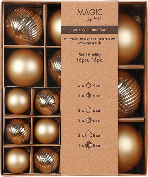 Набор шаров новогодних Inge's Christmas One-Two-Tree! / 12004P418 - фото