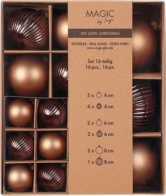 Набор шаров новогодних Inge's Christmas One-Two-Tree! / 15101P418 - фото