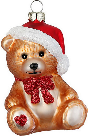 Елочная игрушка Inge's Christmas Christmas Classics. Медвежонок Тедди / 64866H120 - фото