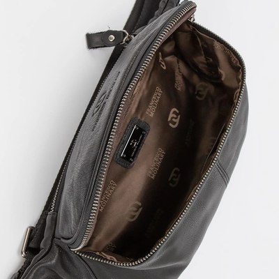 Сумка на пояс Francesco Molinary 846-302B-BLK