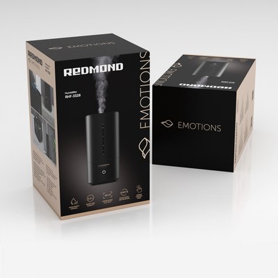 Ультразвуковой увлажнитель воздуха Redmond RHF-3328 (черный/бежевый)