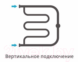 Полотенцесушитель водяной Сунержа Лира + 2 полки 50x50 / 00-4012-5050