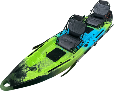 Каяк BarrakuDA SOT390 (черный/зеленый/синий) - фото