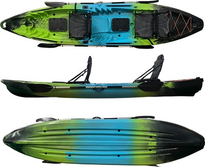 Каяк BarrakuDA SOT390 (черный/зеленый/синий)