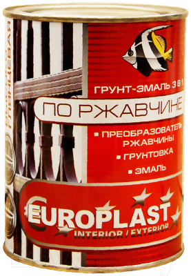 Грунт-эмаль Euroclass По ржавчине RAL 9003 - фото
