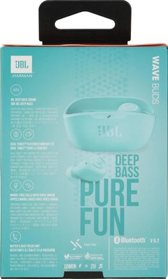 Беспроводные наушники JBL Wave Buds / JBLWBUDSMIT (мятный)