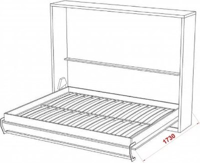 Шкаф-кровать трансформер Макс Стайл Wave 36мм 140x200