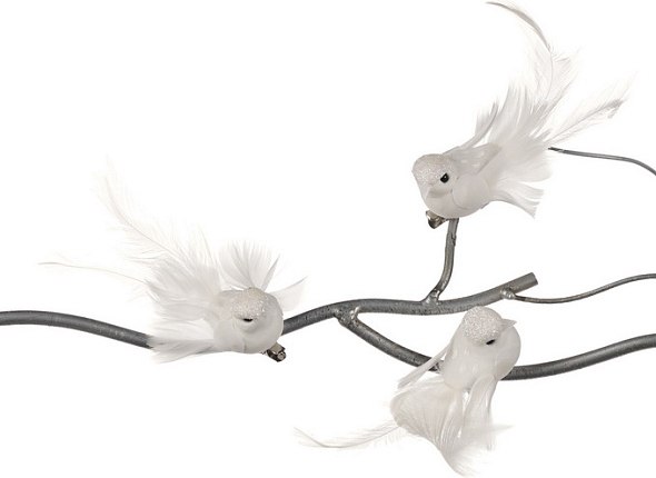 Елочная игрушка Goodwill Xmas 2024 Птица белая / MC 40441 - фото