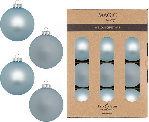 Набор шаров новогодних Inge's Christmas Snow Walk / 16115P812 - фото