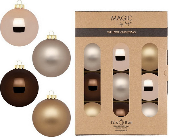 Набор шаров новогодних Inge's Christmas Green Balance / 15101P812 - фото