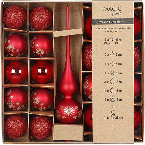 Набор шаров новогодних Inge's Christmas One-Two-Tree! / 40562P416 - фото