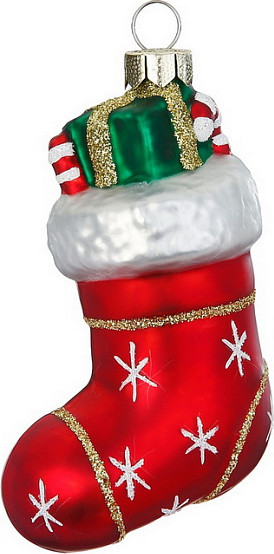 Елочная игрушка Inge's Christmas Christmas Classics. Рождественский носок / 64875H120 - фото