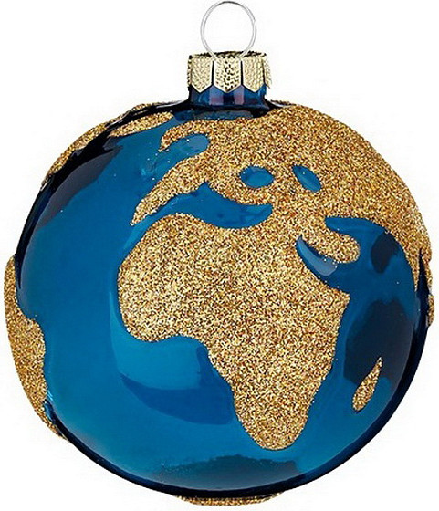 Шар новогодний Inge's Christmas Nature Conservation Projects. Глобус / 64725H120_1 - фото