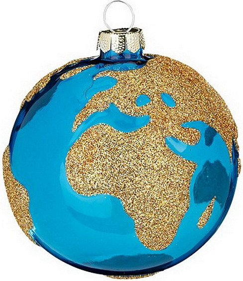 Шар новогодний Inge's Christmas Nature Conservation Projects. Глобус / 64725H120_2 - фото