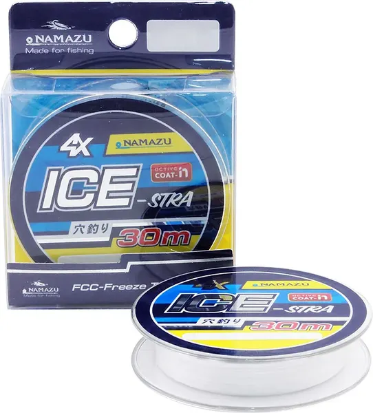Леска плетеная Namazu Ice-Stra 4Х 30м 0.14мм / NIS30-0.14 - фото