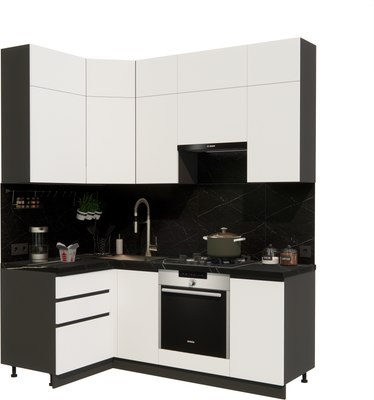 Кухонный гарнитур ВерсоМебель Эко Премиум 1.2x2.0 левая - фото