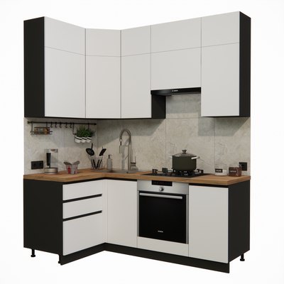 Кухонный гарнитур ВерсоМебель Эко Премиум 1.2x2.0 левая - фото