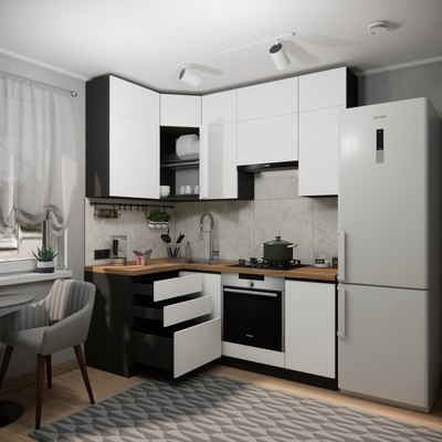 Кухонный гарнитур ВерсоМебель Эко Премиум 1.2x2.0 левая