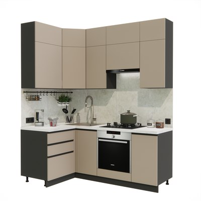 Кухонный гарнитур ВерсоМебель Эко Премиум 1.2x2.0 левая - фото