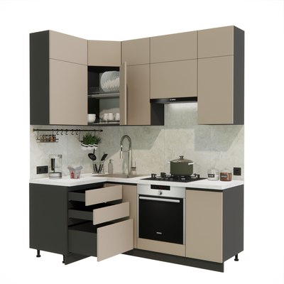 Кухонный гарнитур ВерсоМебель Эко Премиум 1.2x2.0 левая