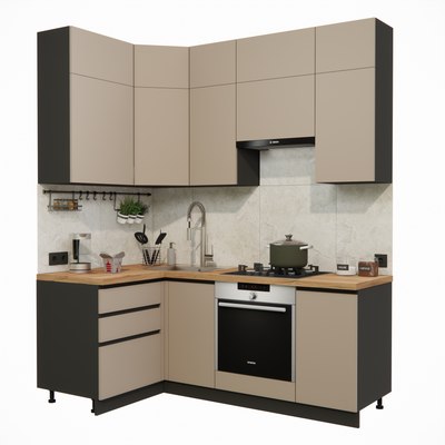 Кухонный гарнитур ВерсоМебель Эко Премиум 1.2x2.0 левая - фото