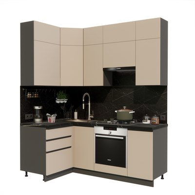 Кухонный гарнитур ВерсоМебель Эко Премиум 1.2x2.0 левая - фото