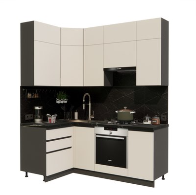 Кухонный гарнитур ВерсоМебель Эко Премиум 1.2x2.0 левая - фото