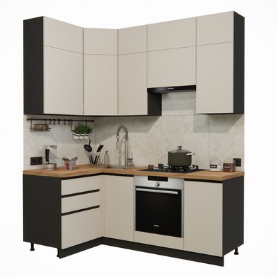 Кухонный гарнитур ВерсоМебель Эко Премиум 1.2x2.0 левая - фото