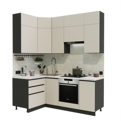 Кухонный гарнитур ВерсоМебель Эко Премиум 1.2x2.0 левая - фото