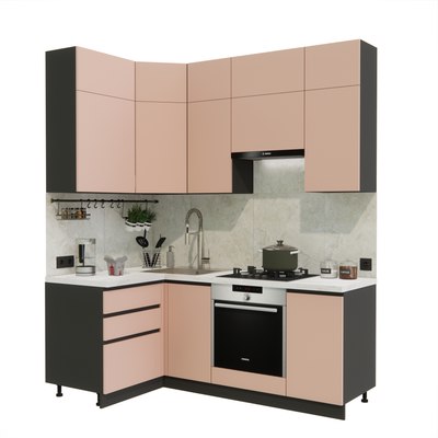 Кухонный гарнитур ВерсоМебель Эко Премиум 1.2x2.0 левая - фото