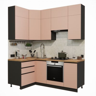 Кухонный гарнитур ВерсоМебель Эко Премиум 1.2x2.0 левая - фото