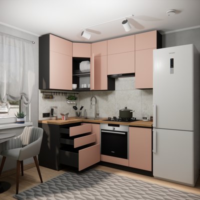 Кухонный гарнитур ВерсоМебель Эко Премиум 1.2x2.0 левая