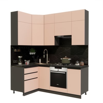 Кухонный гарнитур ВерсоМебель Эко Премиум 1.2x2.0 левая - фото