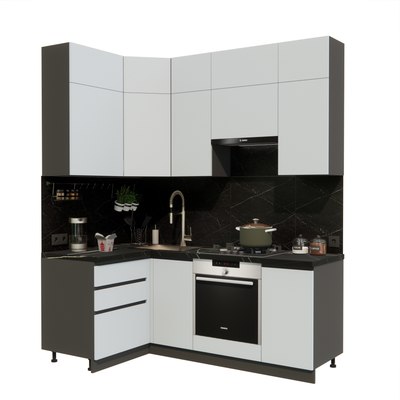 Кухонный гарнитур ВерсоМебель Эко Премиум 1.2x2.0 левая - фото