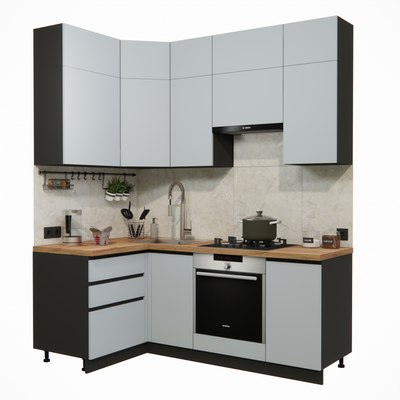 Кухонный гарнитур ВерсоМебель Эко Премиум 1.2x2.0 левая - фото