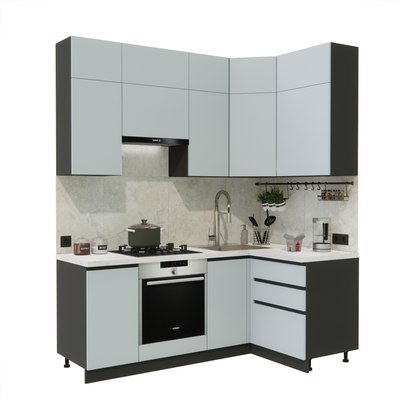 Кухонный гарнитур ВерсоМебель Эко Премиум 1.2x2.0 правая - фото